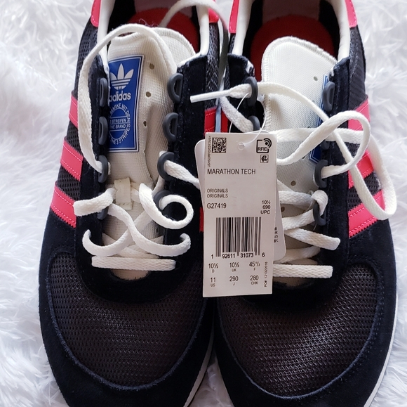 Mens Adidas Marathon Tech Carbon Shock Red - Picture 3 of 7